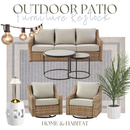 Affordable patio furniture and decor for Spring. 

#LTKsalealert #LTKhome #LTKSeasonal