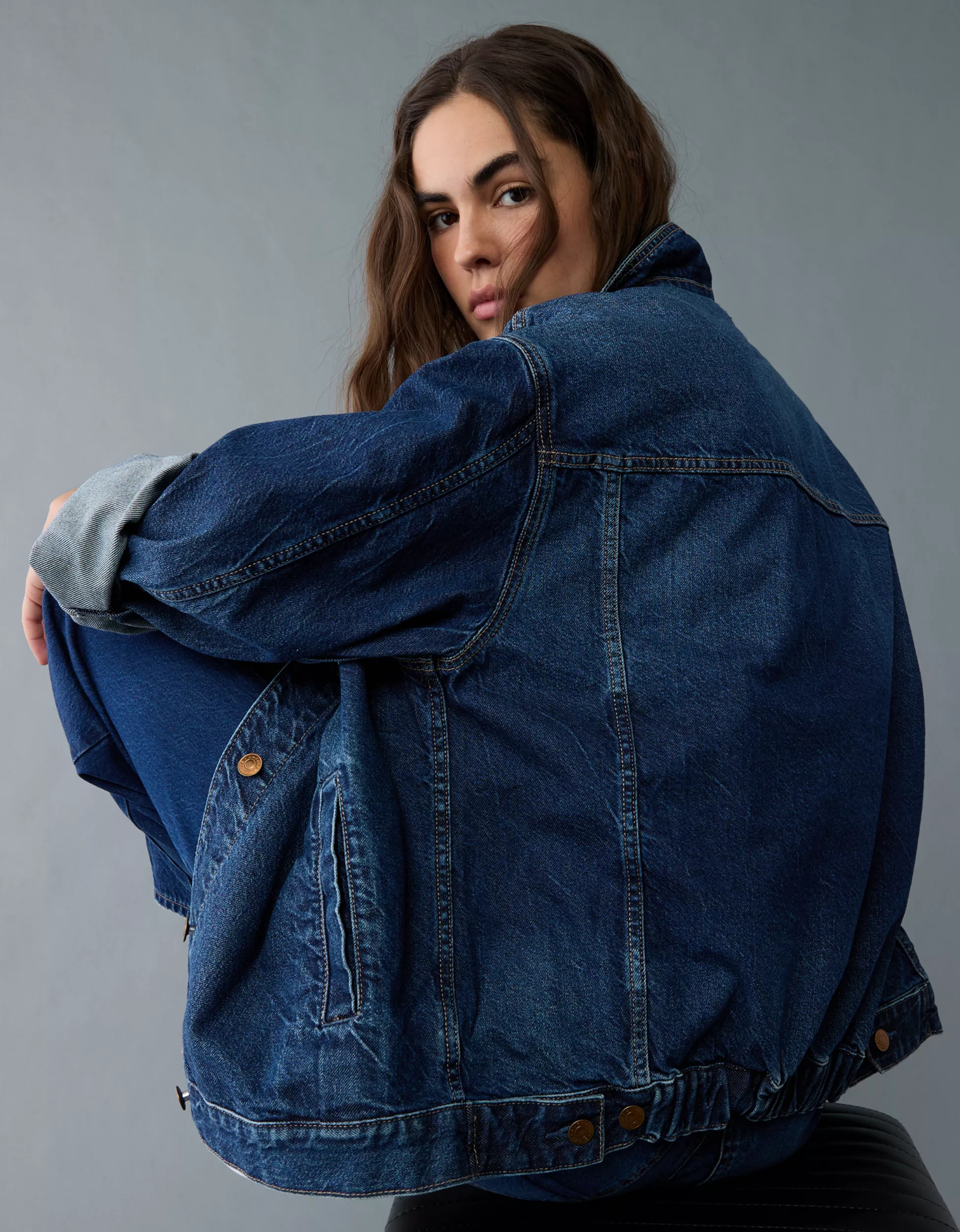 AE Ex-Boyfriend Denim Jacket | American Eagle Outfitters (US & CA)