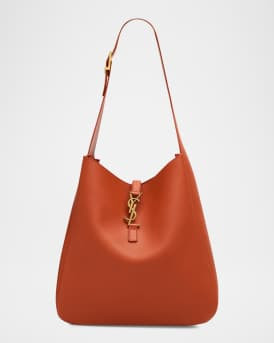 Saint Laurent Le 5 \u00c0 7 Large YSL Shoulder Bag in Grain Leather | Neiman Marcus