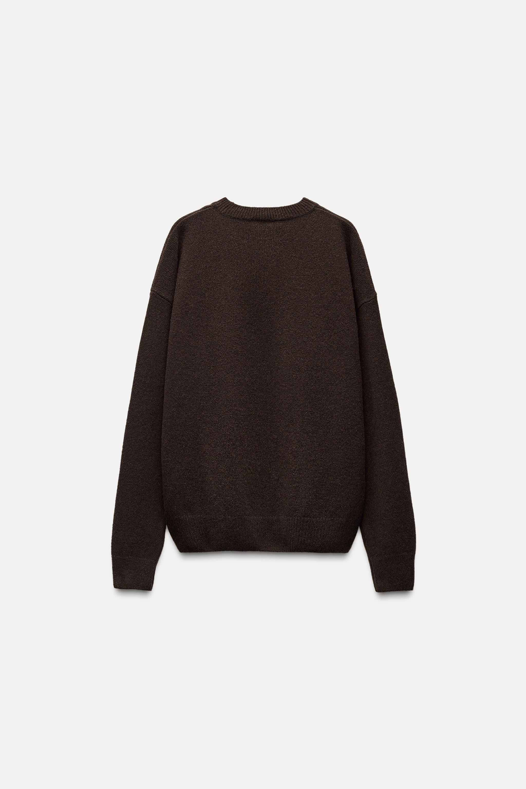 BASIC CASHMERE AND WOOL SWEATER | Zara US