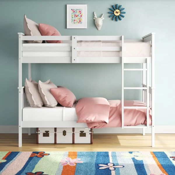 Langara Twin Solid Wood Standard Bunk Bed by Harriet Bee | Wayfair North America