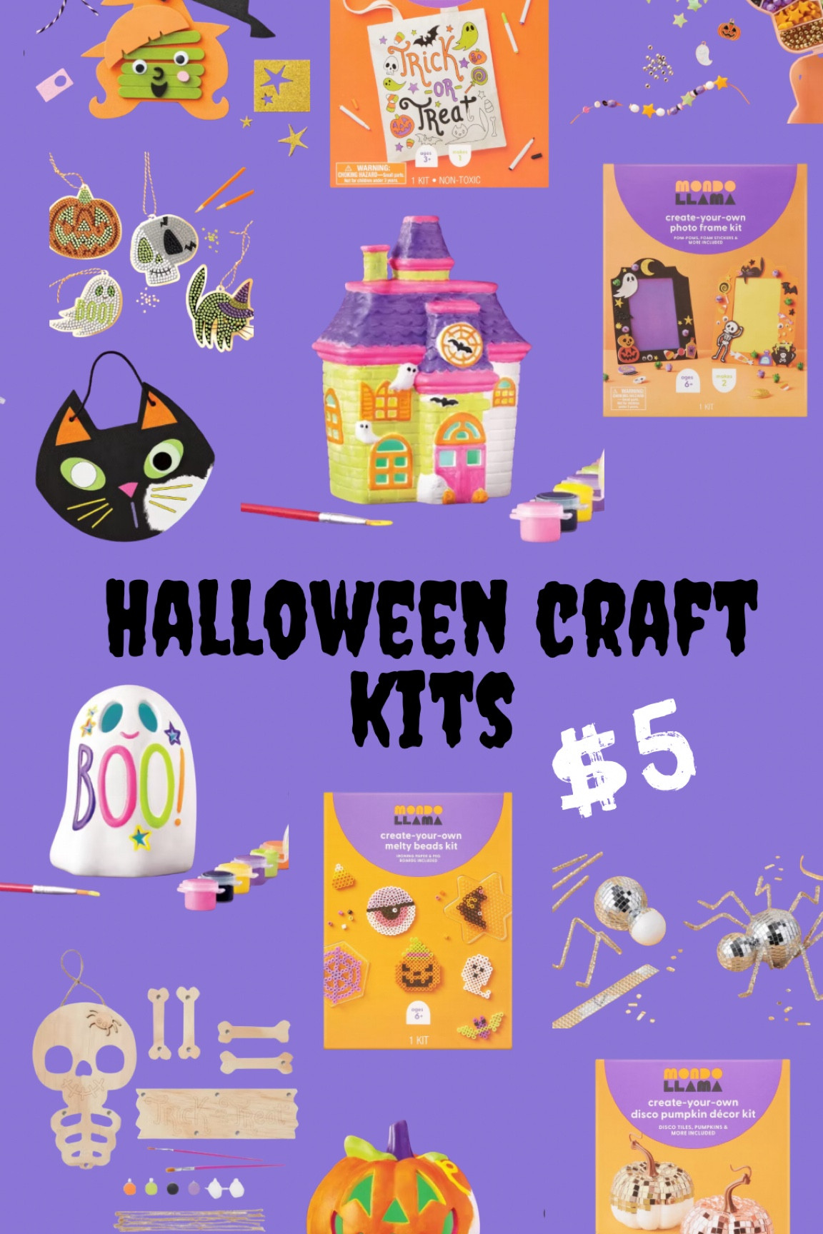 $5 Halloween craft kits from Target. Mondo Llama 

#LTKSeasonal #LTKFindsUnder50 #LTKKids