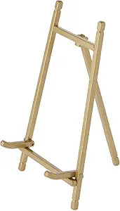 Bard's Satin Gold-Toned Metal Easel, 7.25" H x 4" W x 4.5" D | Amazon (US)