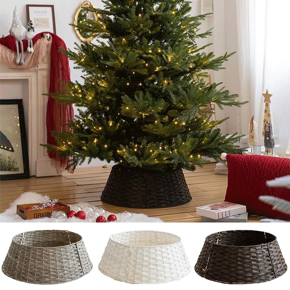 SPRING PARK Tree Base Cover Plastic Christmas Tree Collar Tree Ring Tree Skirt Santa Claus Tree S... | Walmart (US)