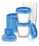 Philips AVENT Breast Milk Storage Cups And Lids, 10 6oz Containers, SCF618/10 | Amazon (US)