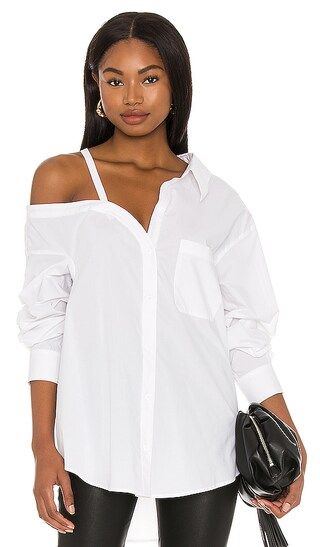 Off Shoulder Blouse in White | Revolve Clothing (Global)