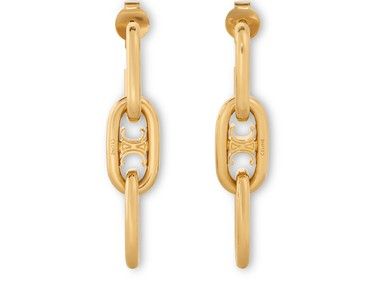 CELINETriomphe Dangling Earrings In Brass With Gold Finish | 24S (APAC/EU)