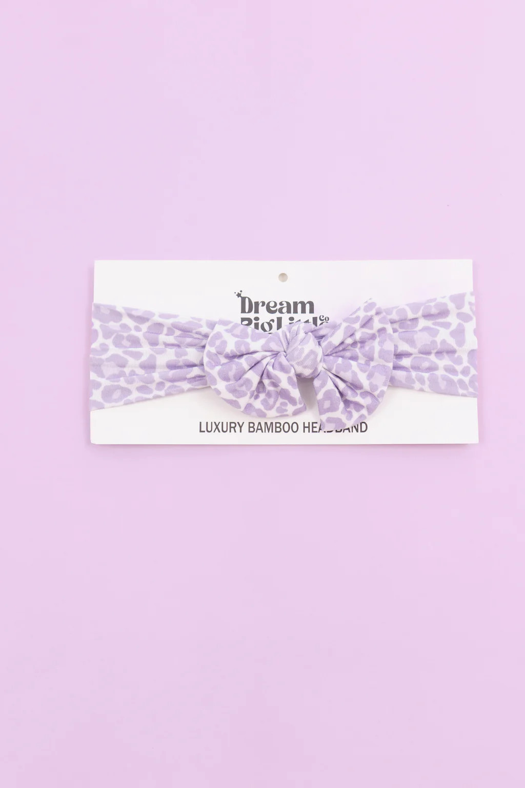LAVENDER LEOPARD DREAM BOW | Dream Big Little Co.