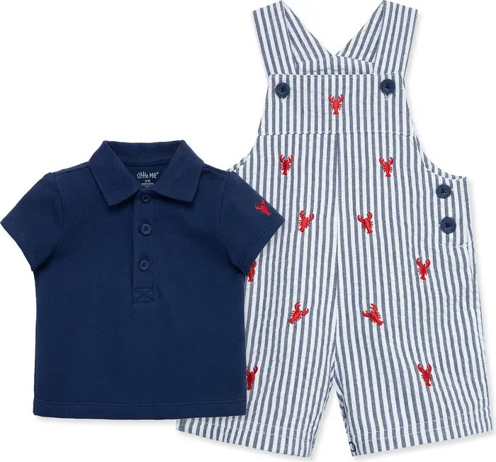 Little Me Lobster Polo & Overalls Set | Nordstromrack | Nordstrom Rack