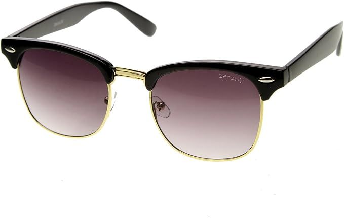 zeroUV Half Frame Semi-Rimless Horn Rimmed Sunglasses | Amazon (US)