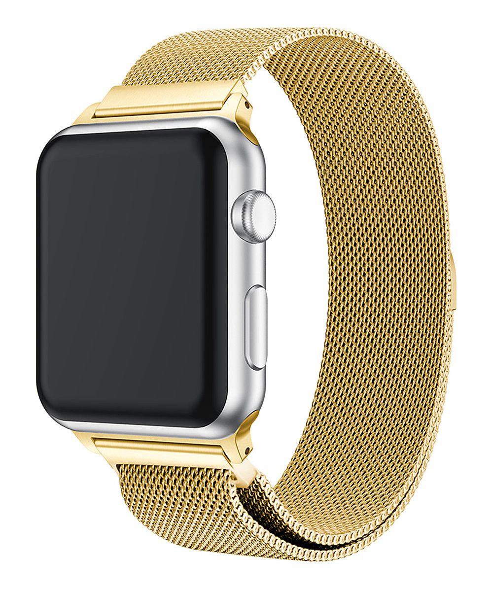 Wotacy Replacement Bands Gold - Gold Magnetic Loop Stainless Steel Band Replacement for Apple Watch | Zulily