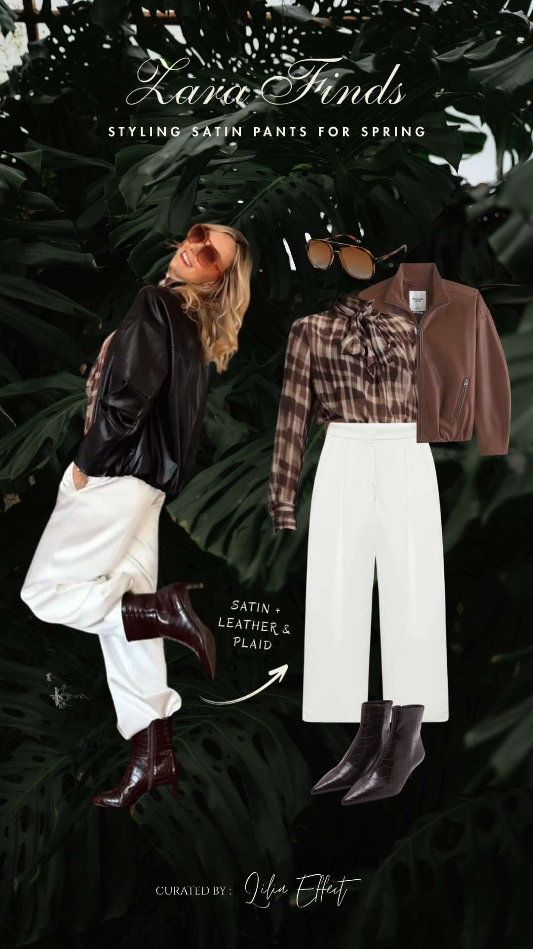 Zara finds — styling satin pants for spring 🤍 Light, flowy, and effortlessly chic with soft layers and simple pieces for an elevated everyday look. 🌿✨
 

 #LTKootd #LTKSeasonal