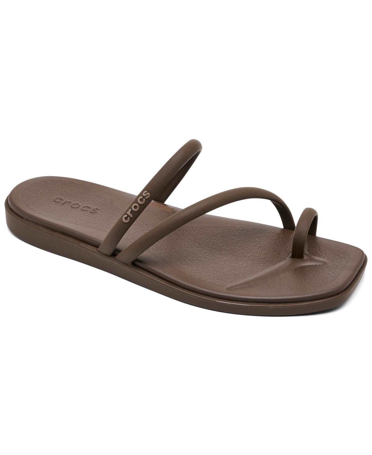 Crocs Women's Miami Toe Loop Sandals from Finish Line - Coffee | Macy's
