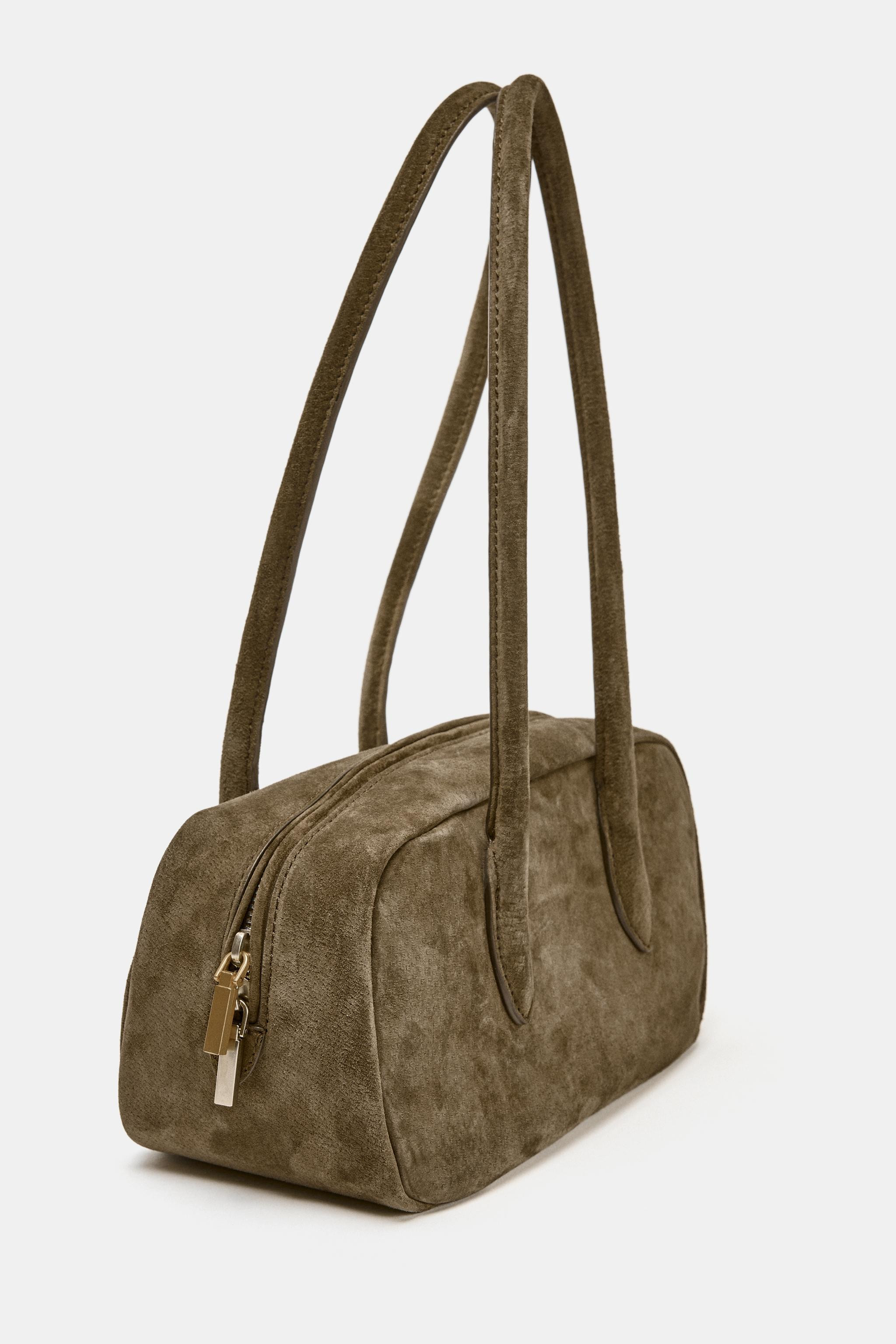 LEATHER SHOULDER BAG | Zara US