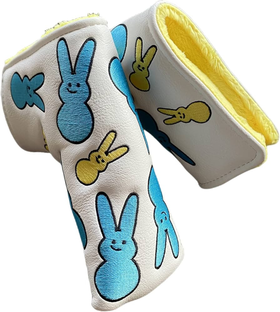 Super Cute Bunny Golf Putter Cover Headcover Magnetic - Premium Synthetic Leather Golf Blade Putt... | Amazon (US)