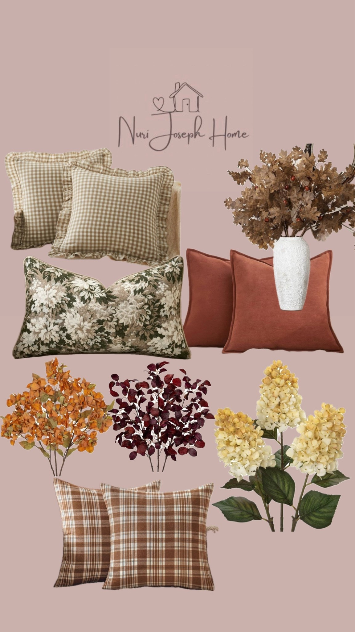 Cottage Fall Decor, fall throw pillow covers and fall stems 

#LTKFindsUnder50 #LTKSeasonal #LTKHome