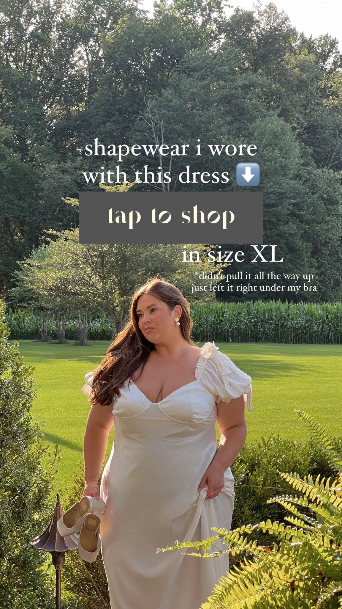 shapewear i wore
with this dress ⬇️ in size XL *didn’t pull it all the way up just left it right under my bra

#LTKStyleTip #LTKWedding #LTKPlusSize