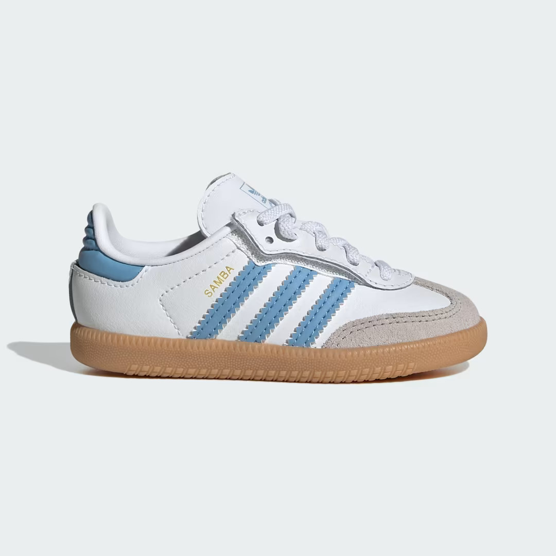 adidas Samba OG Comfort Closure Elastic Lace Shoes Kids Cloud White 8K | adidas (US)