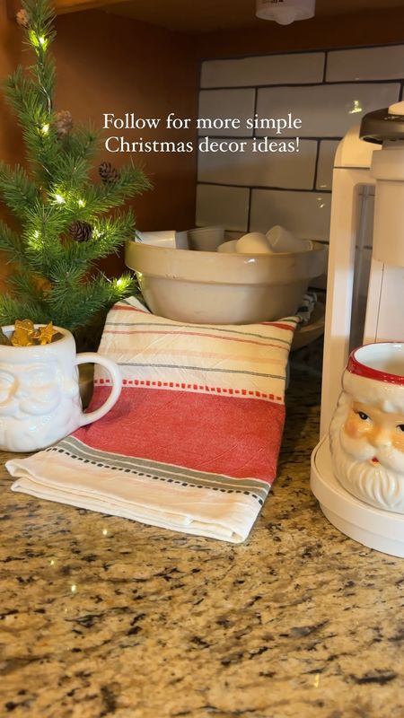 Christmas Coffee Corner Styling! I love to cozy up this little corner with my Keurig coffee maker for all of the different seasons. A lot of these items are from years past but I will link similar items for you to achieve this look! 

#LTKVideo #LTKHoliday #LTKSeasonal