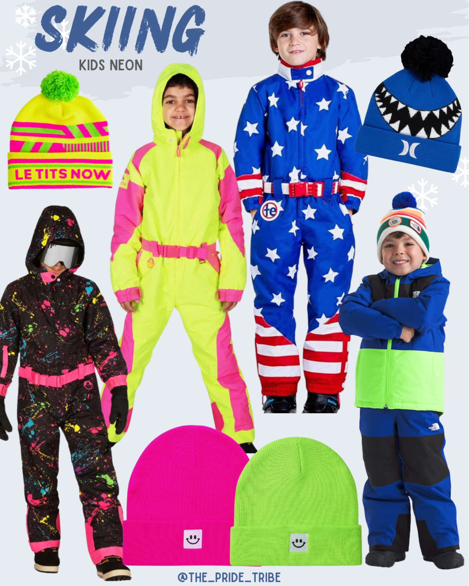 I always dress my boys in bright neon colors for the slopes. That way I can spot them anywhere 😂 #momhack 

One of my boys really liked the adult Tipsy Elves ski suits we kept seeing last year. This year they have them for the kids. 
Neon ski clothes. Kids snow jacket  

#LTKKids #LTKSaleAlert #LTKHoliday
