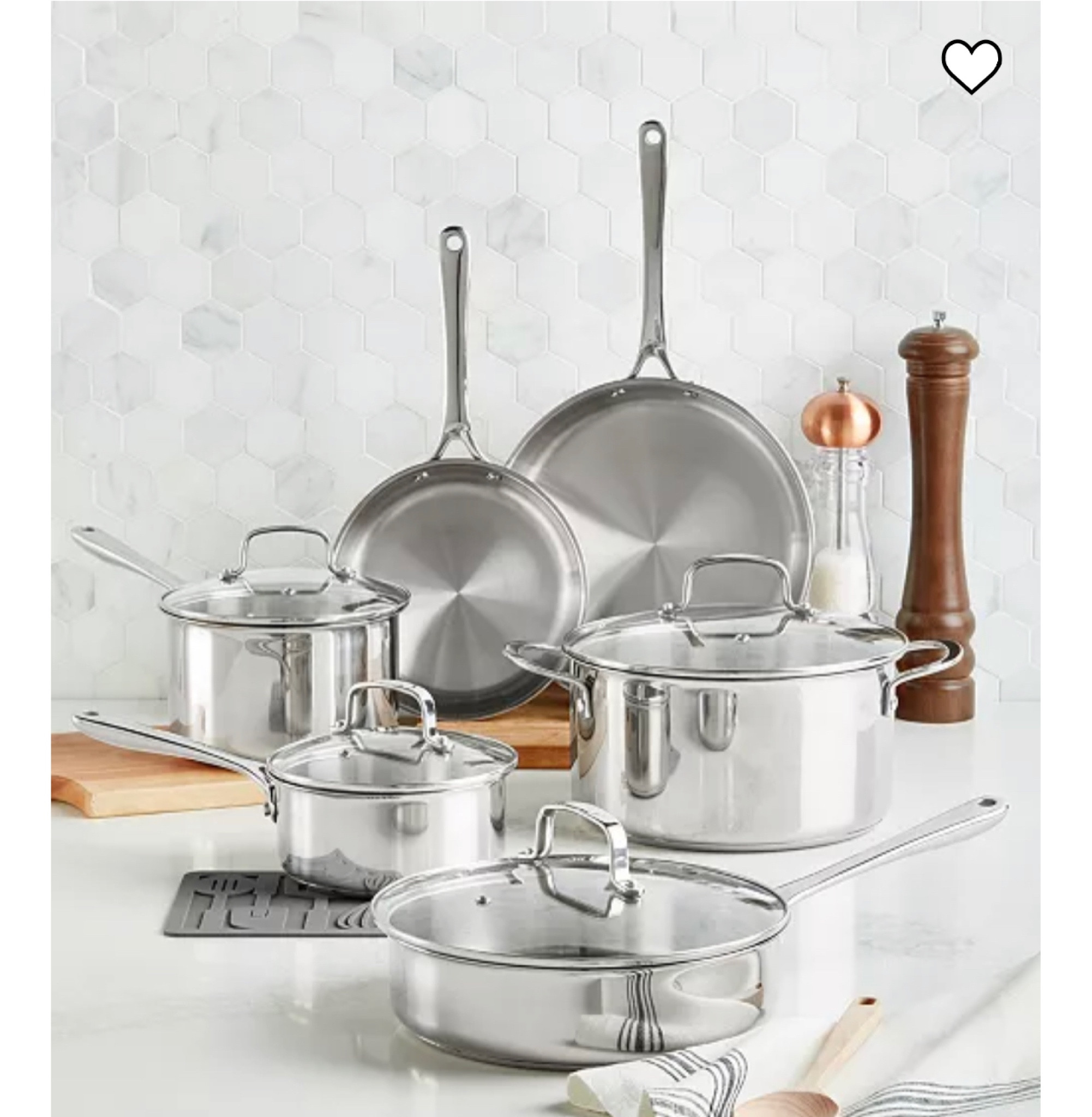 What an incredible deal on stainless steel cookware. 

#LTKhome #LTKHoliday #LTKCyberweek