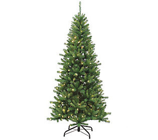 7' Pre-Lit Ozark Pine with 230 Dual Color-Chang ing LED Light | QVC