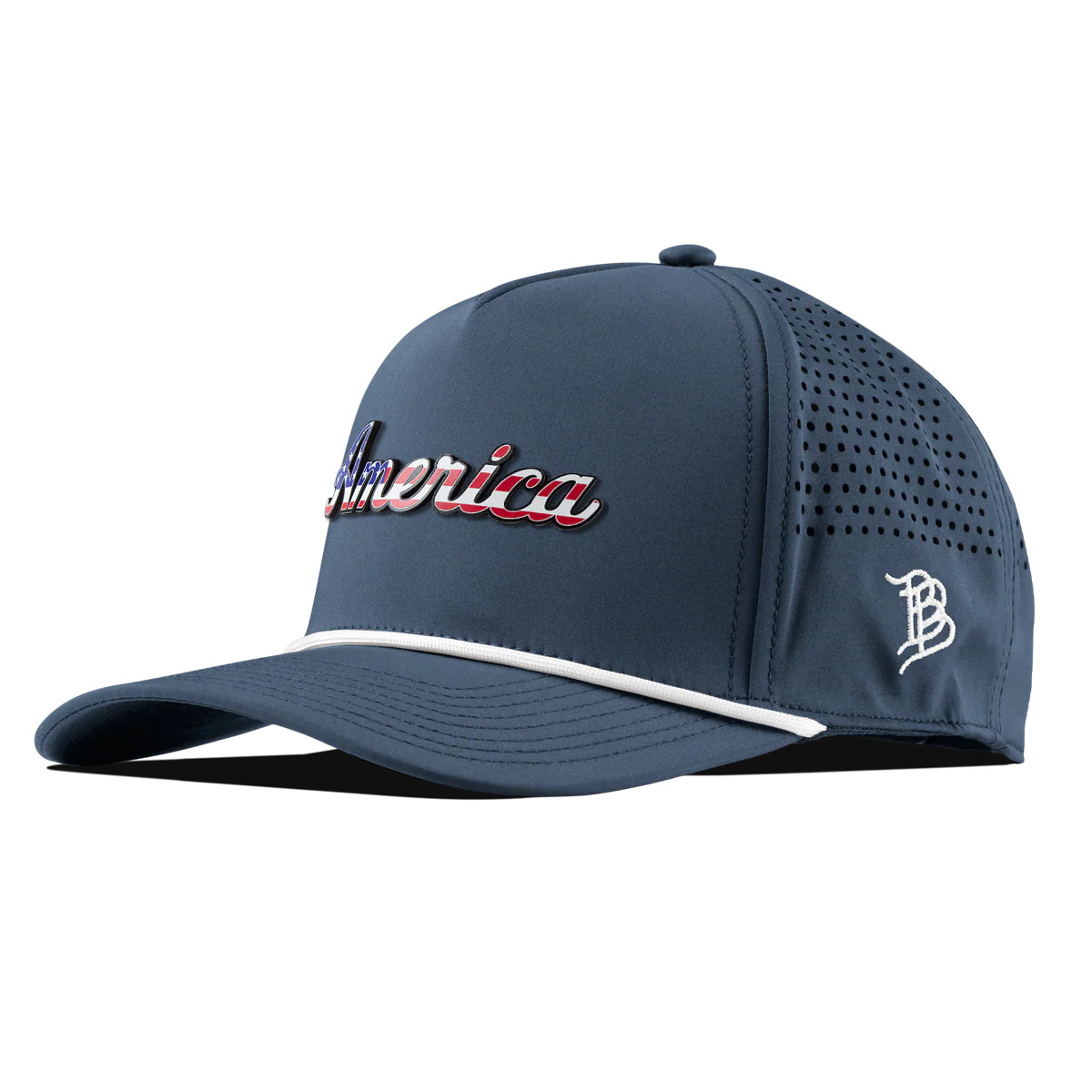 America Curved Bill 5-Panel Rope Hat - Branded Bills | Branded Bills