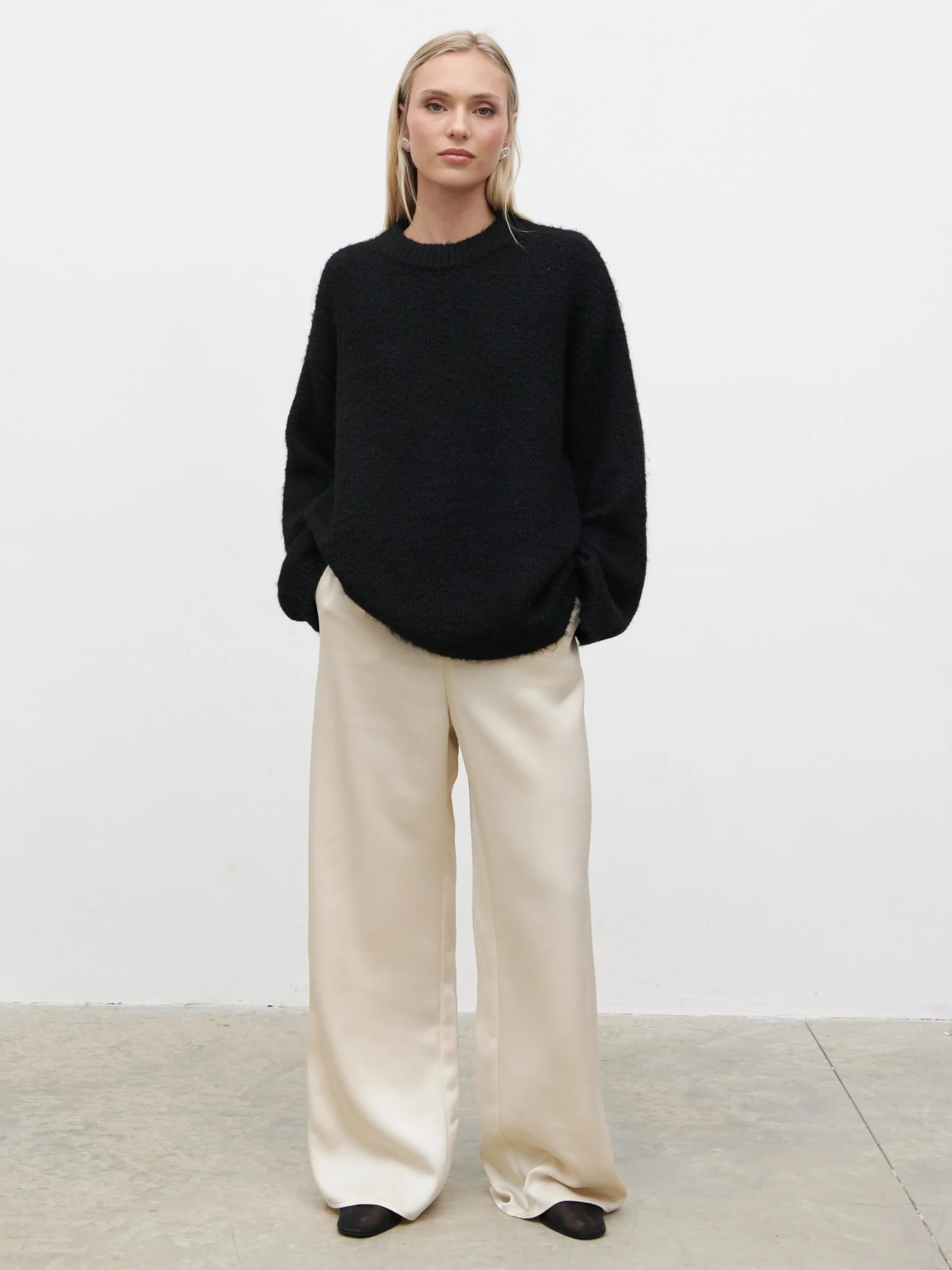 Cece Fluffy Jumper - Black | Pretty Lavish (UK)