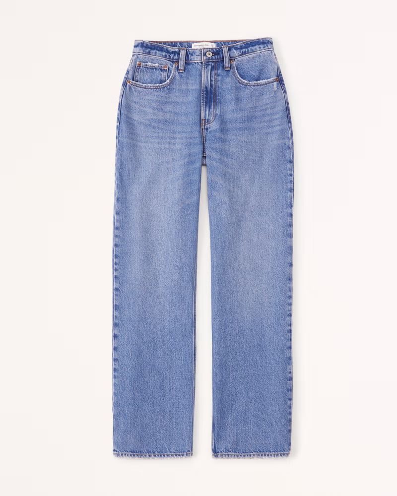 Curve Love High Rise Loose Jean | Abercrombie & Fitch (US)