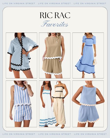 Ric rac outfit favorites including these ric rac sets, ric rac maxi dress, striped ric rac top and shorts, ric rac sundress and romper and more!
.
#ltkseasonal #ltktravel #ltkfindsunder50 #ltkfindsunder100 #ltksalealert #ltkstyletip #ltkover40 #ltkmidsize spring dress, wedding guest dress, graduation dresses

#LTKover40 #LTKfindsunder50 #LTKSeasonal