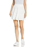 A. Byer Women's Short Tiered Skirt, Off White, X-Large | Amazon (US)
