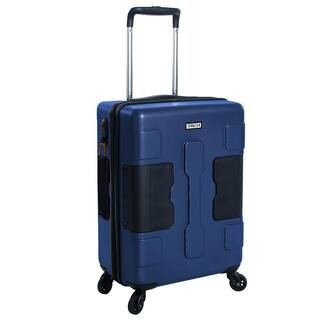 TACH V3 Hard Shell Carry On Rolling Travel Suitcase Luggage Bag, Midnight Blue | The Home Depot