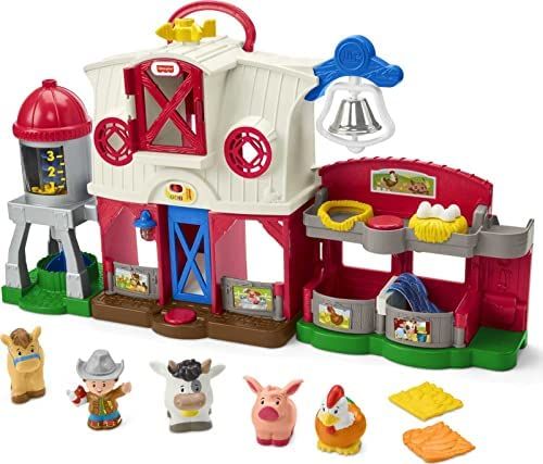 Amazon.com: Fisher-Price Little People Farm Toy, Toddler Playset with Lights Sounds and Smart Sta... | Amazon (US)