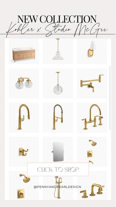 Studio McGee launched a new collection with Kohler today and I couldn’t be more excited! The line consists of bathroom and kitchen lighting, faucets, mirrors, plumbing fixtures, hardware and vanities and it’s all pure perfection. Shop the collection and follow @pennyandpearldesign for more home style finds!✨



#LTKstyletip #LTKsalealert #LTKhome