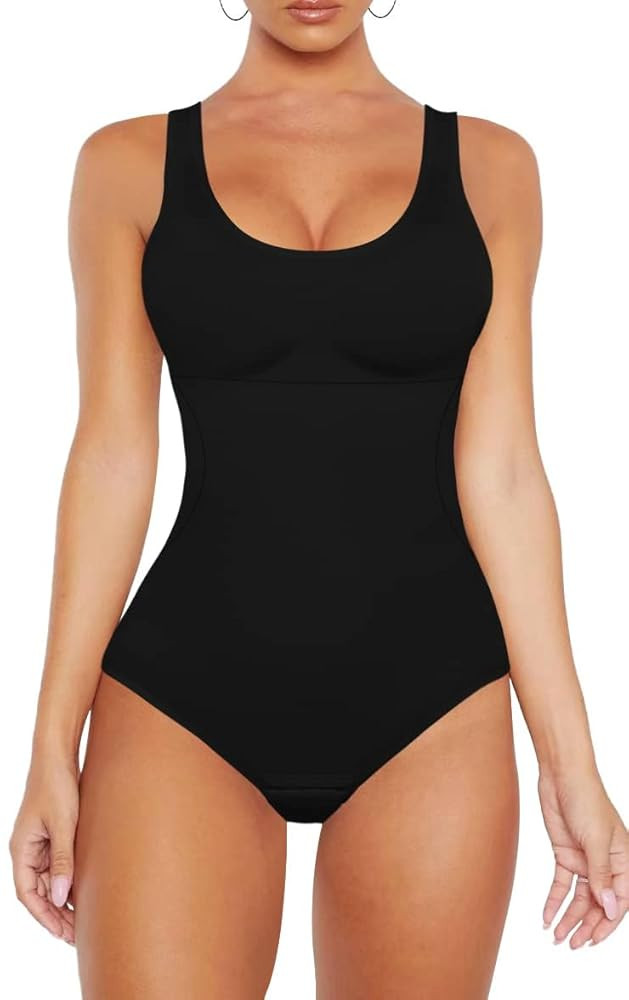 VVX Bodysuit for Women - Tummy Control Seamless Tops Compression Butt Lifting Shapewear Bodysuits | Amazon (US)
