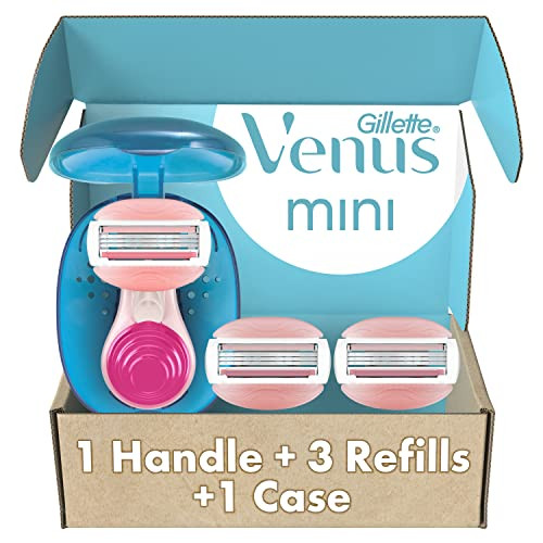 Gillette Venus Mini ComfortGlide White Tea Razors for Women, Includes 1 Mini Handle + 3 Refills +... | Amazon (US)