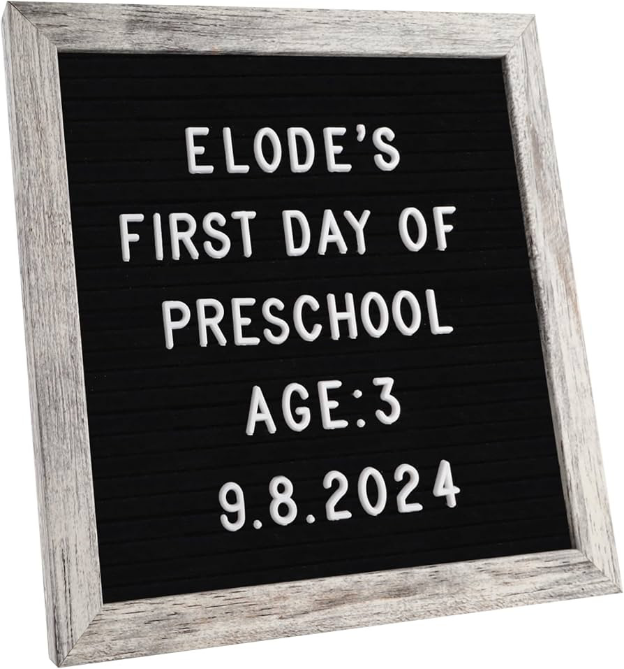 C CRYSTAL LEMON Letter Board, 336 Letters Numbers & Symbols, Felt Letter Board, 10x10 inches, Cha... | Amazon (US)