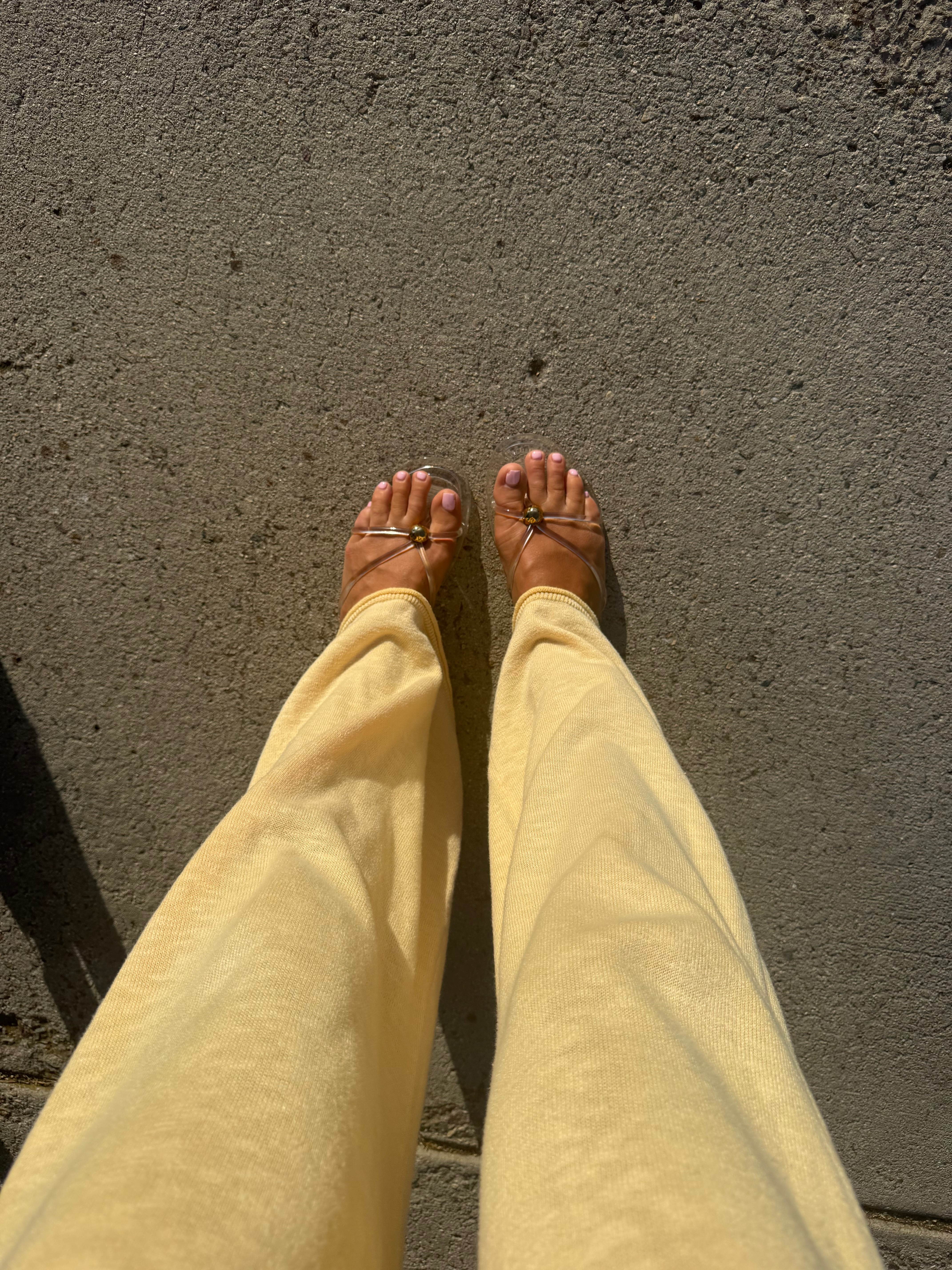 A little sunshine in outfit form ☀️ These buttery yellow pants are such a fun way to add color to a summer look, and I love them paired with delicate metallic sandals.
 

 #LTKdayinmylife #LTKmorningroutine