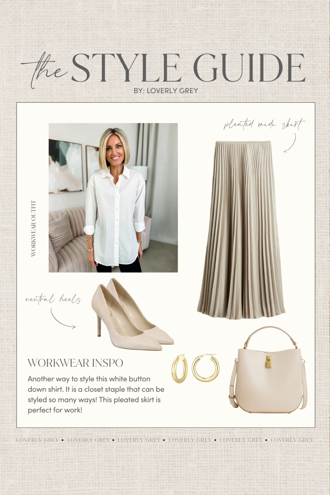 Workwear outfit idea! This button down is a closet staple! I am wearing an XS 

Loverly Grey, workwear outfit

#LTKfindsunder100 #LTKSeasonal #LTKworkwear