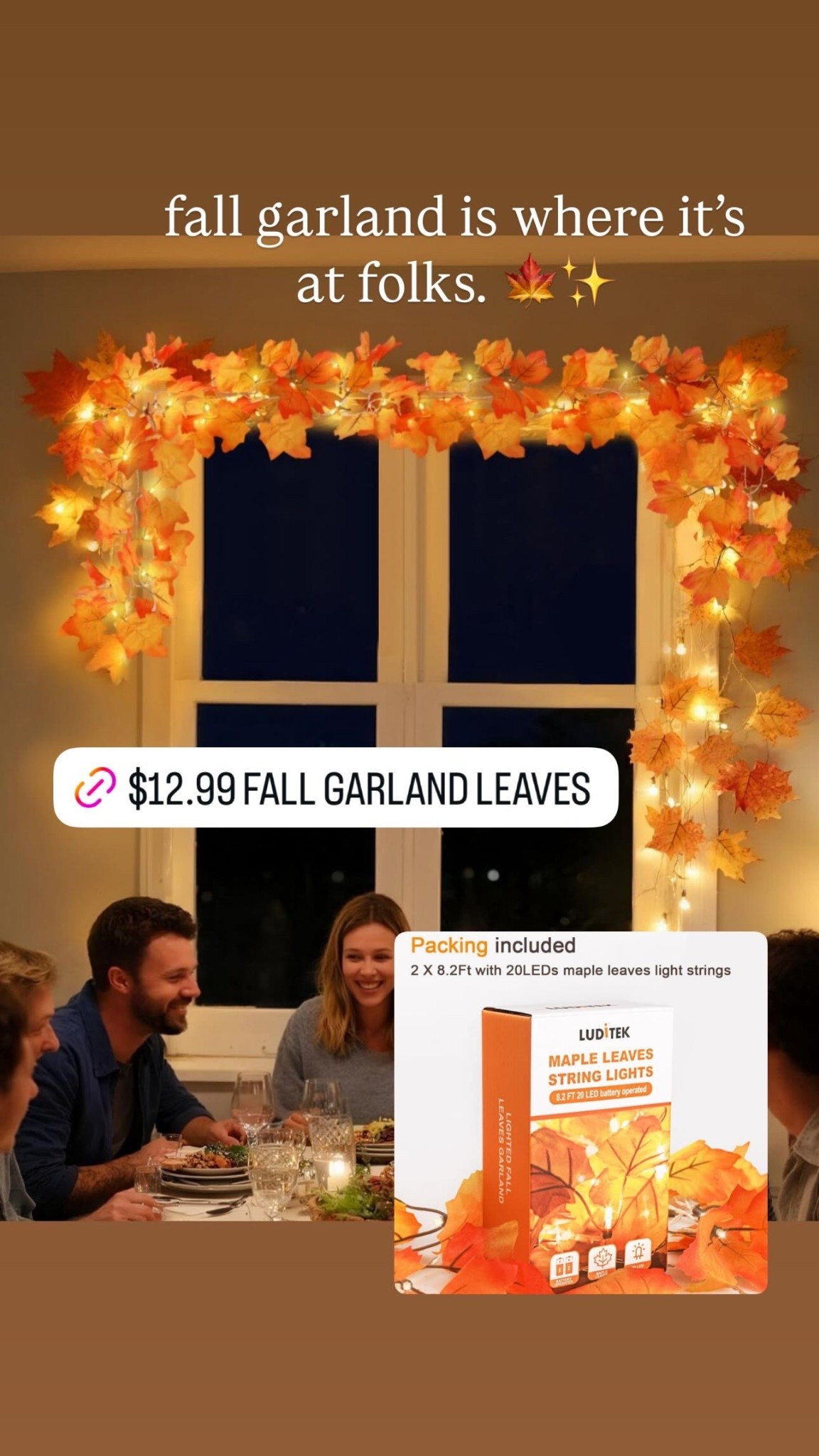 fall garland is where it’s at folks. 🍁✨