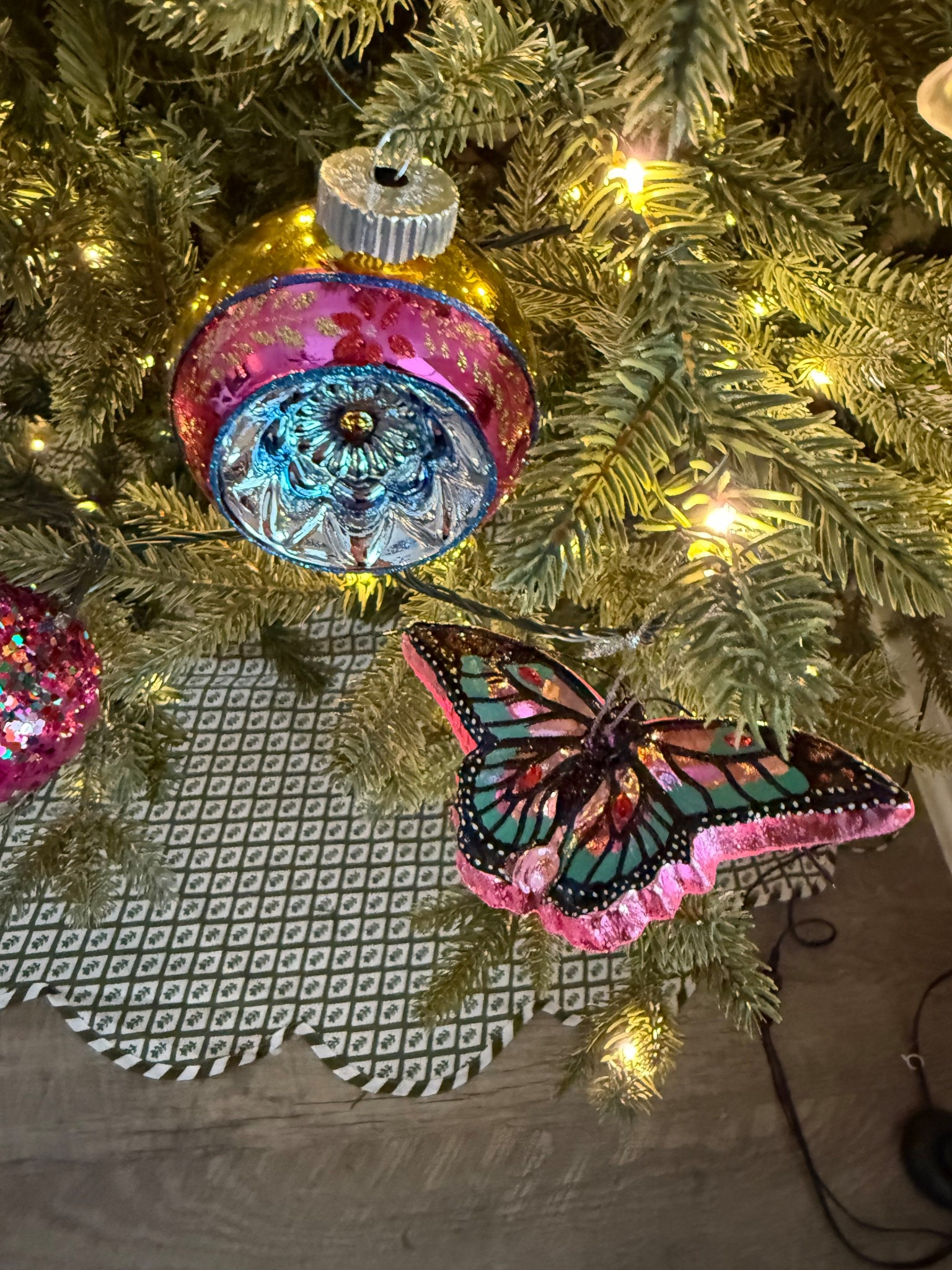 The butterfly is from hobby lobby 