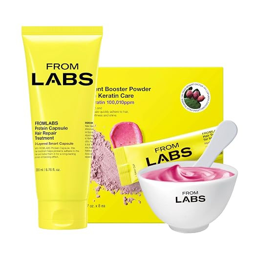 FROMLABS Deep Conditioning Protein Hair Mask Duo Set for Damaged Hair | Keratin Repair Treatment ... | Amazon (US)
