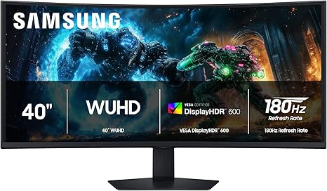Samsung 40” Odyssey G7 (G75F) WUHD Resolution, 180Hz, Curved Gaming Monitor, 1ms Response Time ... | Amazon (US)