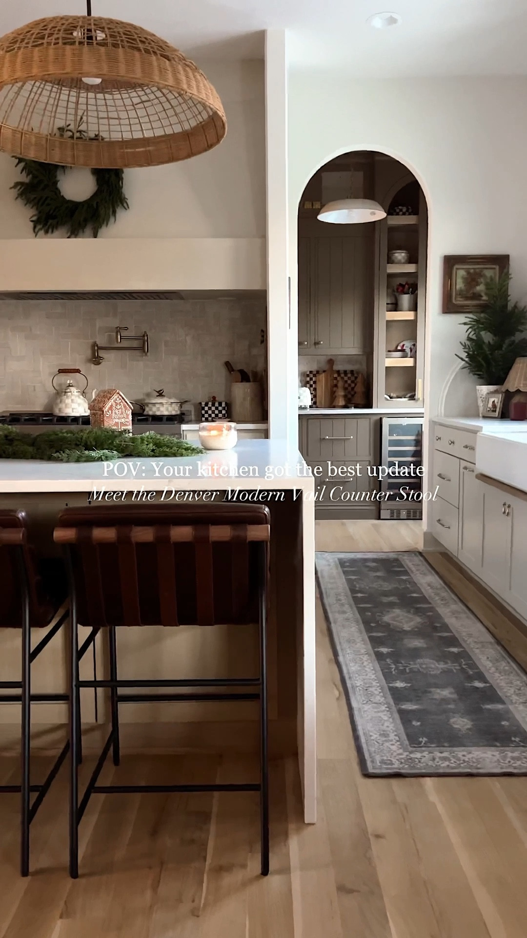 Our kitchen space just got quite the upgrade! We picked the Vail Counter Stool in the Maple Leather from @denver_modern and i@ in love 😍😍 These stools are incredibly high quality, and they got delivered fully assembled. From the leather material to the smallest details like the walnut dowel on the back, these counter stools are all around amazing! Adds the perfect pop of moodiness, and this style of stool can fit so many different kitchen styles! 

Denver Modern has many other beautiful options, and I have linked these stools plus some other favorites on my LTK page!  

#mydenvermodern #counterstool #kitchenislanddesign #kitchenislandgoals #kitchenislands 

#LTKHoliday #LTKHome #LTKCyberWeek