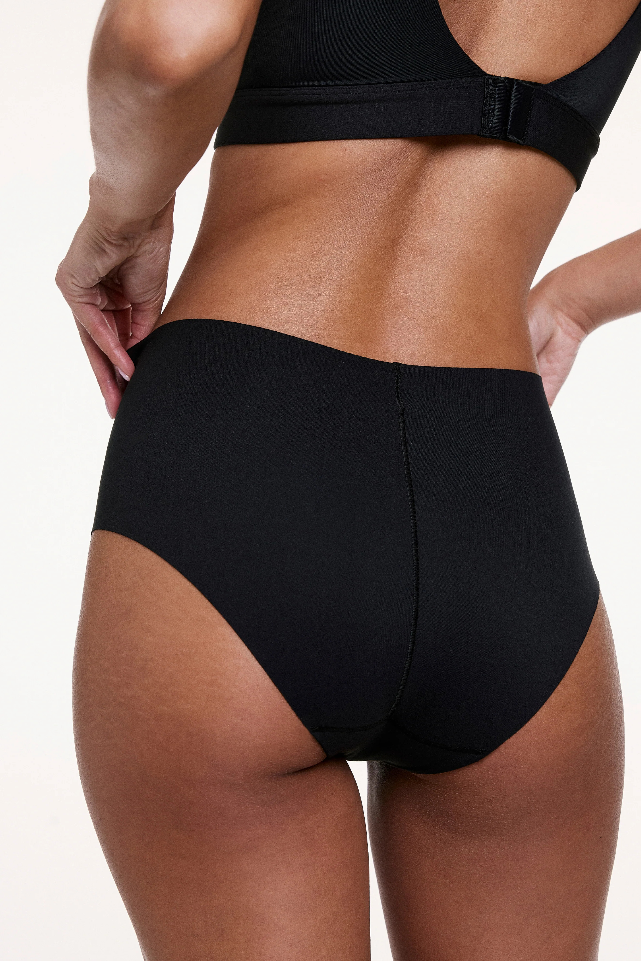 Invisible No Show Highwaist Brief - Black | Harper Wilde