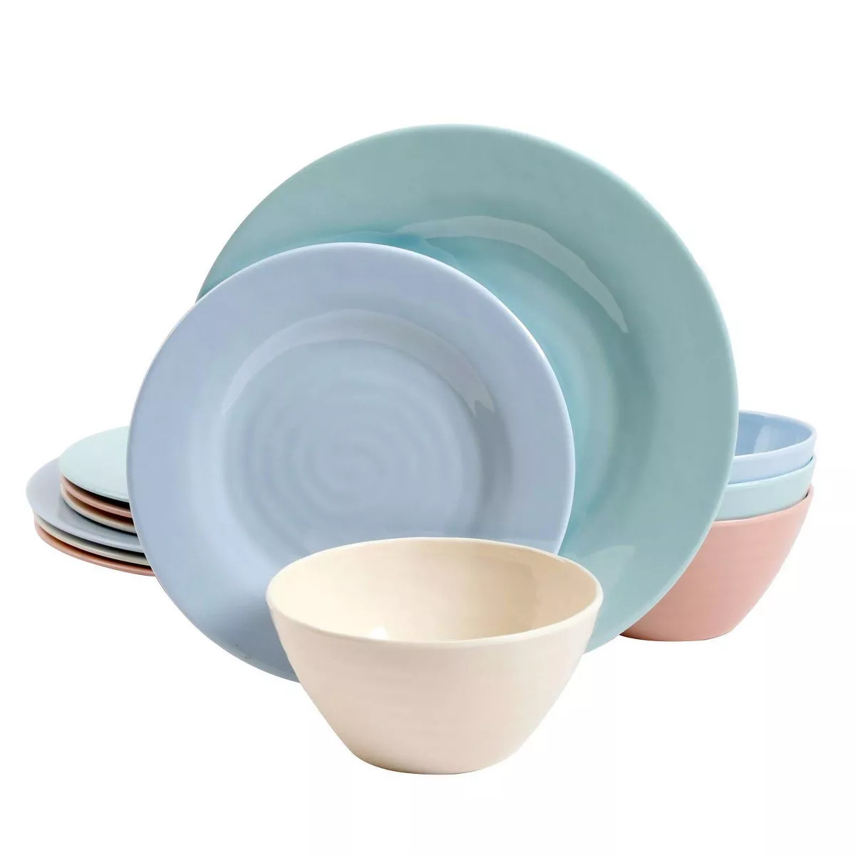 Gibson Elite 12pc Melamine Brist Dinnerware Set | Target