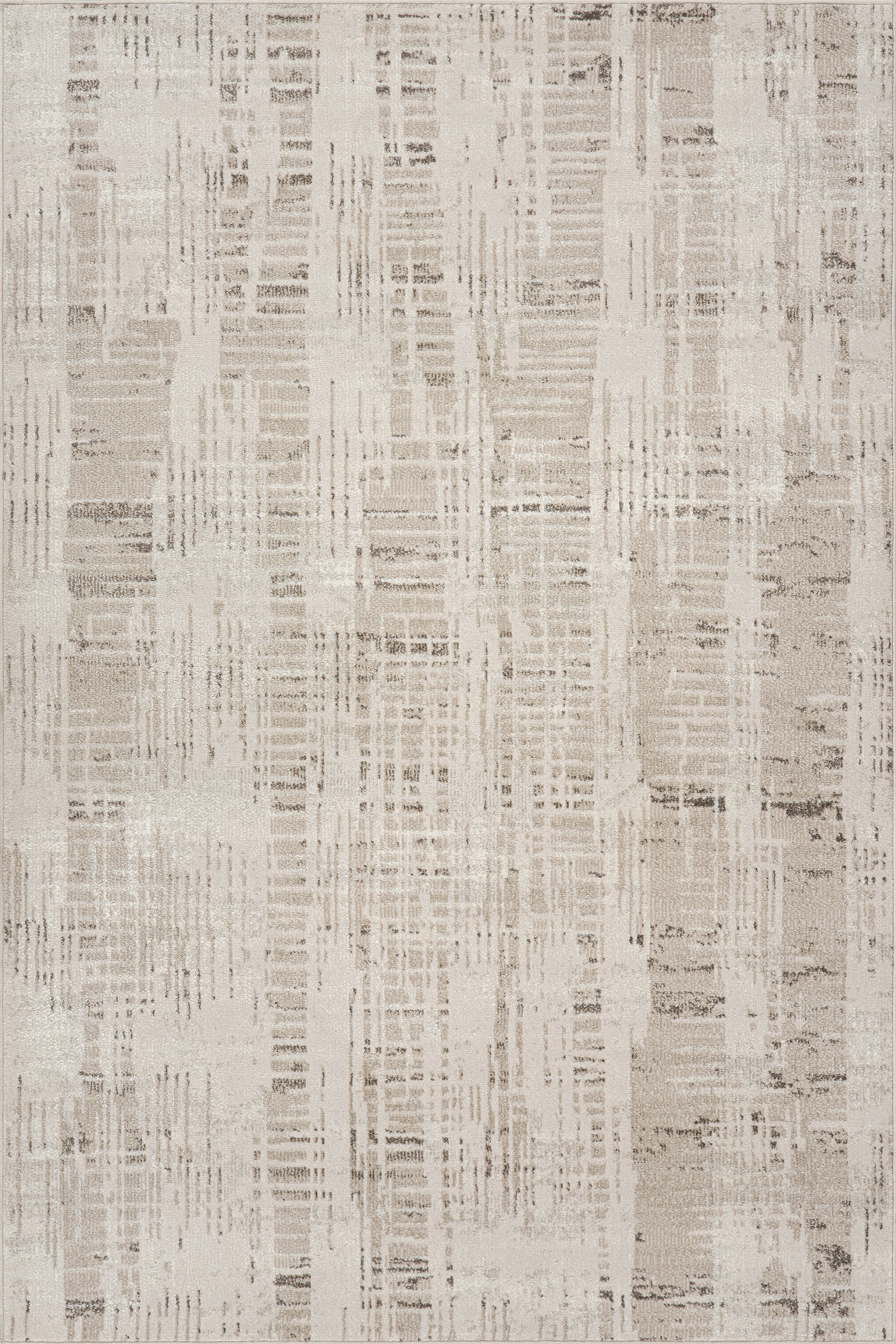 Beige Bircha Rustic Abstract Washable 6' 7"" x 9' | Performance rug | Rugs USA