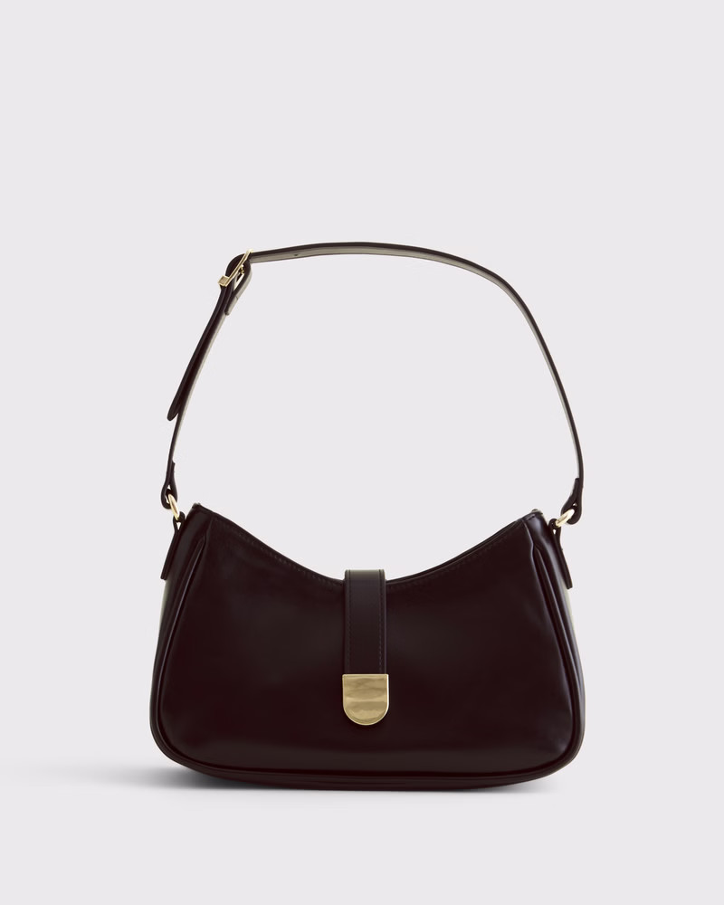 Vegan Leather Shoulder Bag | Abercrombie & Fitch (US)