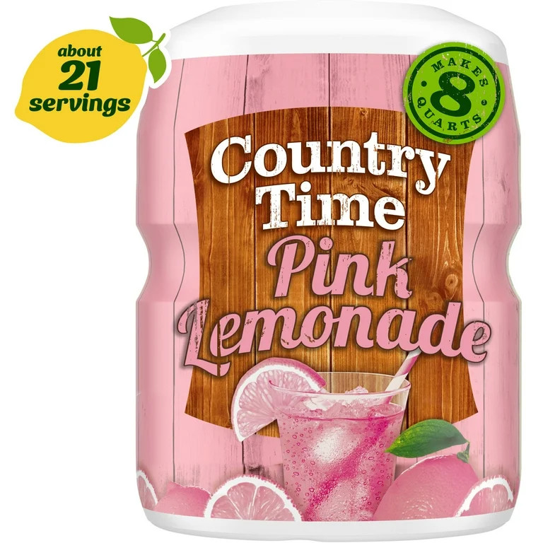 Country Time Pink Lemonade Naturally Flavored with other natural flavor Powdered Drink Mix, 19 oz... | Walmart (US)