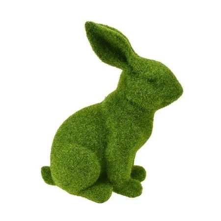 Artificial Moss Polyresin Bunny Home Decor, 11-Inch | Walmart (US)